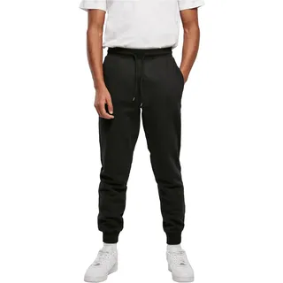 Urban Classics Basic Sweatpants, Herren und Jungen Jogginghose, lässige Sporthose im relaxed Cut, Schwarz (black 7), 48 (Herstellergröße: L) ,Loose Fit