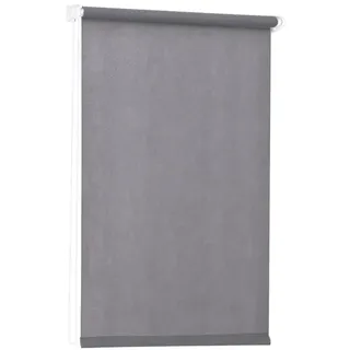 Sekey Verdunklungsrollo ohne Bohren Klemmfix 40 cm breit, Vliesstoff Seitenzugrollo Hitzeschutz Sichtschutz und Sonnenschutz Wandmontage Deckenmontage Klemmrollo, 40 x 130 cm, Grau Vliesstoff
