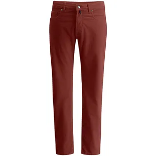 Cordhose PIERRE CARDIN "Laval", Herren, Gr. W34 L30, Länge 30, rot (tortoise shell), Obermaterial: 99% Baumwolle CO. 1% Elasthan EL., uni, regular fit, Hosen Cordhose, aus Cord, zeitlose Eleganz