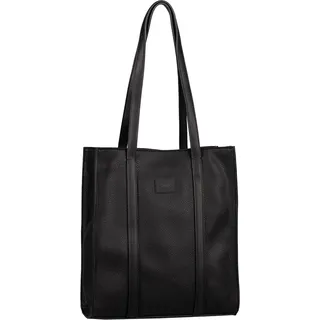 Gabor Shopper "Elfie", Damen, Gr. B/H/T: 30cm x 33cm x 9,5cm, schwarz, Lederimitat, clean, gepflegt, unifarben, Taschen Shopper, aus fein genarbtem, glattem Kunstleder und mit einem Logo Rubber Patch