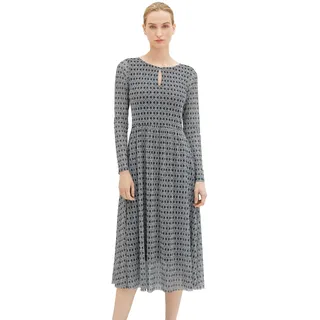 TOM TAILOR Damen Mesh Kleid mit Muster