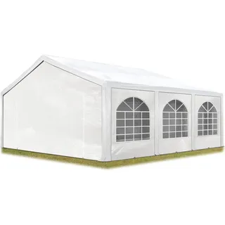 TOOLPORT Partezelt 6 x 5 m inkl. 8 Seitenteile Weiß