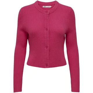 ONLY Damen Strickjacke Onlkatia Ls Button Cardigan KNT, Raspberry Sorbet, L