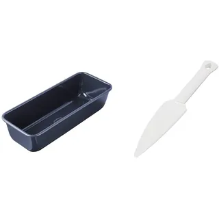 Dr. Oetker Kastenform 30 cm Back-Liebe Emaille & Kuchenlöser, einfaches und schnelles Lösen, für antihaft-beschichtete Backformen geeignet, schonend zu allen Oberflächen, weiß, 1 Stück