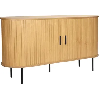 Möbilia Sideboard 140 x 76 x 40 cm Schwarz