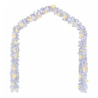 vidaXL Weihnachtsgirlande 10 m Weiß