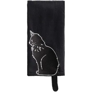 home&you Küchenhandtuch Kitki , Schwarz , Textil , 37x50 cm , Heimtextilien, Geschirrtücher & Schürzen, Geschirrtücher