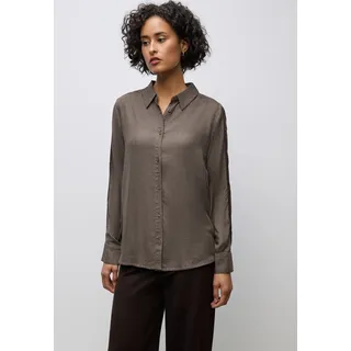 STREET ONE Bluse mit Gallonstreifen Dark Nomad Brown Mel. 40