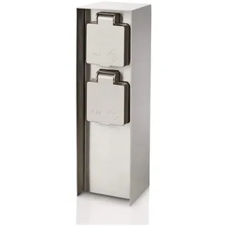 Philips Doppelsteckdose 23,2 cm Edelstahl 2 St.