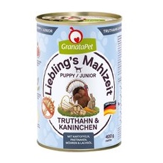 6x400g Curcan & iepure Junior Liebling's Mahlzeit GranataPet Hrană umedă câini