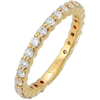 Elli Ring Memoire Funkelnd mit Zirkonia Kristallen in 925 Silber"