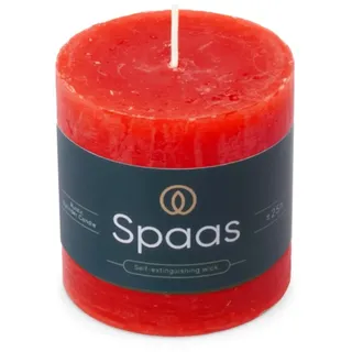 Spaas Rustikale Stumpenkerze 70/70 mm 25St. - rot