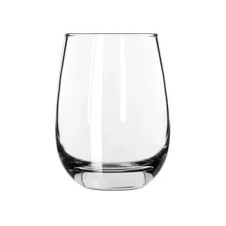 LIBBEY Wasserglas STEMLESS, 451 ml, Stilvolle Trinkgläser mit den Maßen Ø 9 x H 11,5 cm, 1 Karton = 12 Stück, Farbe: transparent