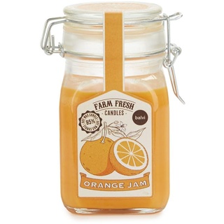 balvi aromatische Kerze Fresh Farbe Orange EIN Marmeladenglas darstellend und nach Orange duftend Aus