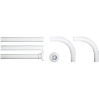 Sealskin Duschvorhangstange L-Form 90 x 90 x 90 cm weiß