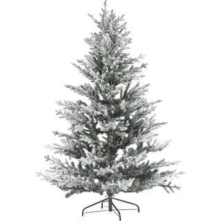 Beliani Künstlicher Weihnachtsbaum Grün/Weiß 180 cm
