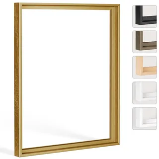 Schattenfugenrahmen Hanni 100x200cm Gold Selbstmontage Bausatz DIY