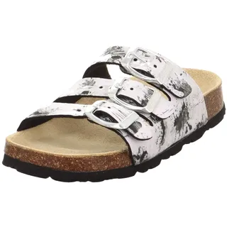 Fussbettpantoffel Weiß/Mehrfarbig 38 EU