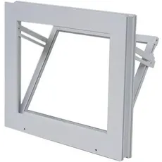 WOLFA Mehrzweck Kipp-Fenster PLUS Kunststoff weiß 500x400 mm mit Einfachglas