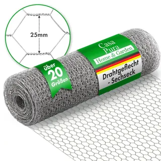 Floordirekt Maschendrahtzaun 50 x 50 cm Silber