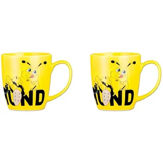 Borussia Dortmund, Keramik, BVB-EMMA-Tasse (Packung mit 2)