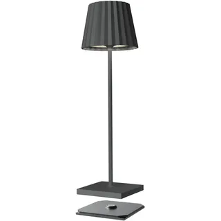 SOMPEX Akku-Tischleuchte Aluminium 38,0 cm inkl. LED grau