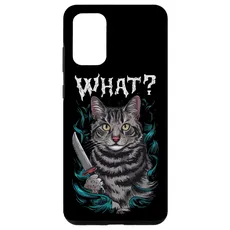 Hülle für Galaxy S20+ Katze Messer Design Witzige Tier Katzen