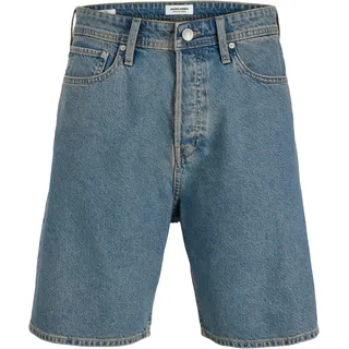 Jeansshorts JACK & JONES "JJITONY JJORIGINAL SHORTS AM 460 SN", Herren, Gr. M, N-Gr, blau denim pack:light blau, Denim/Jeans, Obermaterial: 100% Baumwolle, unifarben, relaxed fit kniefrei, Jeans Jeansshorts, Baumwollmischung, relaxed fit
