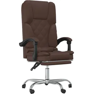 vidaXL Bürostuhl mit Massagefunktion Braun Kunstleder - Braun
