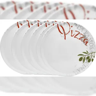 VAN WELL Pizzateller Famosa Ø 33 cm mehrfarbig 6er Set