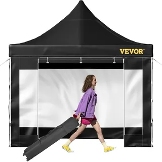 Vevor Faltpavillon 3 x 3 m Schwarz