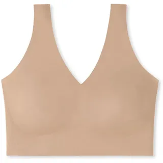 SCHIESSER Damen, nahtloses Bustier mit herausnehmbaren Pads - Invisible Soft, Maple_170364, 42,