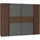 Schwebetürenschrank Narago 270 x 210 x 61 cm Braun/Grau