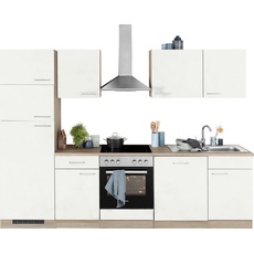 Bild von Küchenzeile »Zell«, mit E-Geräten, Breite 280 cm, weiß