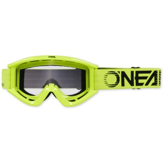 O'NEAL Motocross Brille Fahrradbrille Herren Damen B-Zero Goggle I MX MTB DH FR I Motorradbrille 100% UV-Schutz I Schlag & kratzfestes Glas I Gelb I Größe One Size