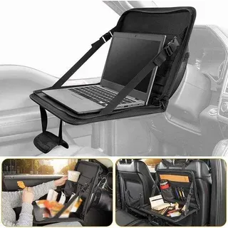 Multifunktionales Arbeitsblatt für Auto, Konferenz, Kindertisch, Reise, 3-in-1 Tisch mit Schalenhalter, Becherhalter