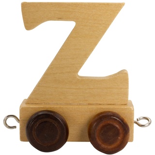 Buchstabenzug aus Holz, Buchstaben Zug, Lok, Waggon, A-Z, Wunschname (Z)