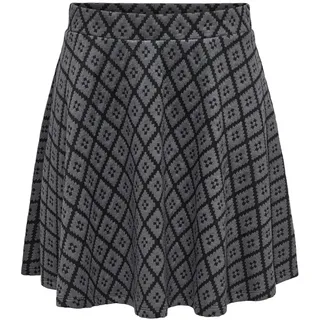 ONLY Damen Onlpampa Jacquard Skater Skirt Cs JRS Rock, Black/Pattern:Ethnic Rebel, 36