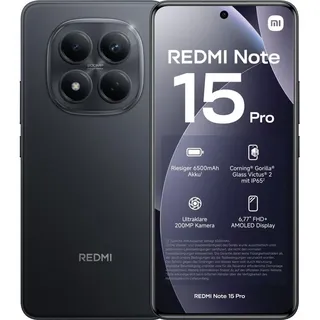 Xiaomi Redmi Note 15 Pro 8 GB RAM 256 GB Black