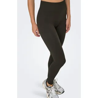 ONLY PLAY Trainingstights »ONPJAIA LIFE HW LOUNGE« in gerippter Struktur, braun