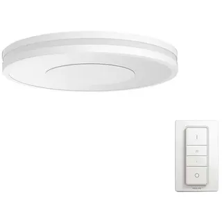 Philips Hue White ambience Being Deckenleuchte, Intelligente Deckenbeleuchtung, Bluetooth, Weiß, LED, Metall, Synthetik, Nicht austauschbare(s) Leuchtmittel - Weiß