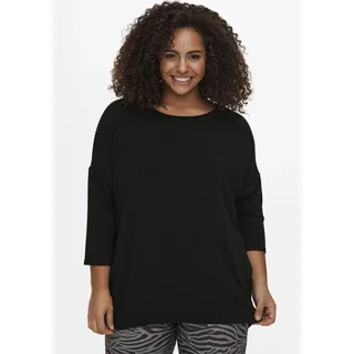 ONLY CARMAKOMA ONLY Damen, Carlamour 3/4 Jrs Noos Top, schwarz, 54 Große Größen EU