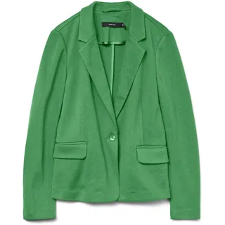 VERO MODA Damen Jersey Blazer Julia leichte Stoffjacke 10154123 Bright Green 42