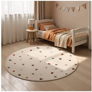 HANSE HOME »Funny Dots« rechteckig 8 mm Höhe Spielteppich, Kinderzimmer, Kurzflor, Spielunterlage, auch in rund,