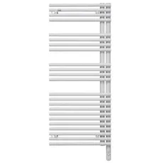 Zehnder Forma Asym Design Heizkörper elektrisch LFAEL-120-60/DD, 1281x596, links, Badheizkörper: Grey Aluminium Metallic