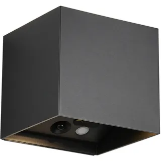 Trio LED Akkuwandleuchte 10 cm x 10,5 cm x 10,5 cm Kunststoff inkl. 1 Watt LED Schwarz