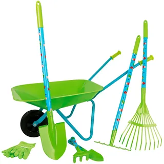 Small Foot Company Großes Garten Spiel Set 8-teilig aus Holz & Metall, 12014
