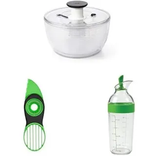 OXO Good Grips Salatschleuder Good Grips 3-in-1-Avocadoschneider - grün Good Grips Dressing-Shaker, Grün, 350ml