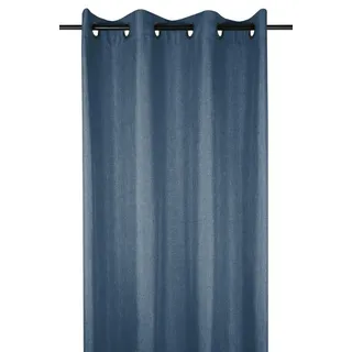 Vorhang Gardine Schlafzimmer Wohnzimmer 140x260cm dunkelblau modern Dekoration