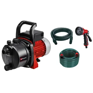 Einhell Gartenpumpen-Set GC-GP 6538 Set/I inkl. 4m Saugschlauch + 20 m Gartenschlauch + Sprühpistole